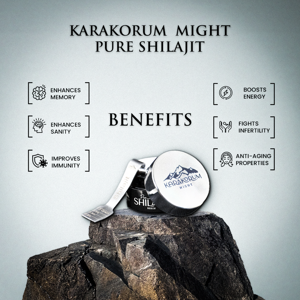Buy 30gm Karakorum Might Pure Shilajit Resin in Pakistan - Lab Tested and Pure