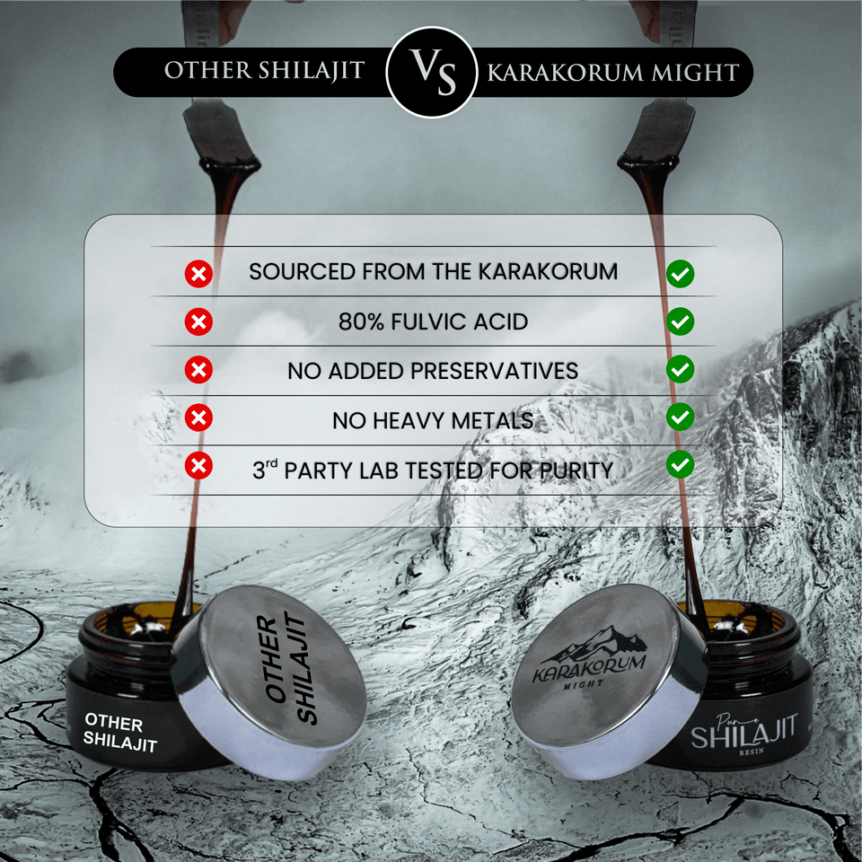 Buy 50gm Karakorum Might Pure Shilajit Resin in Pakistan - Lab Tested and Pure